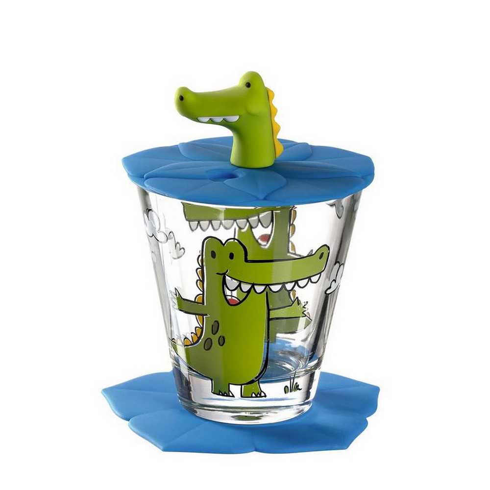 KIDS DRINK - COCODRILLO VASO SETX3, 034795,LEONARDO