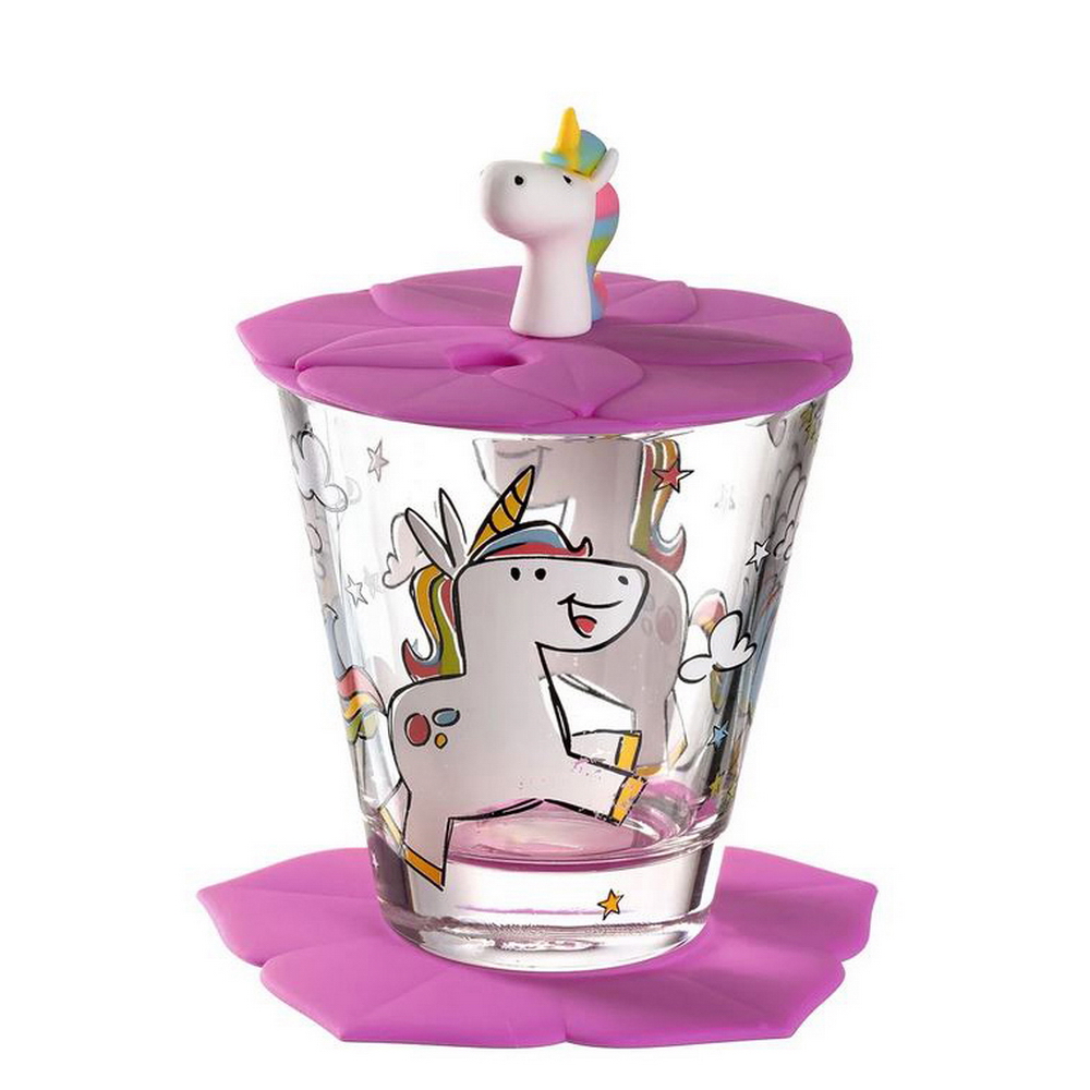 KIDS DRINK - UNICORN VASO SETX3, 034800, LEONARDO