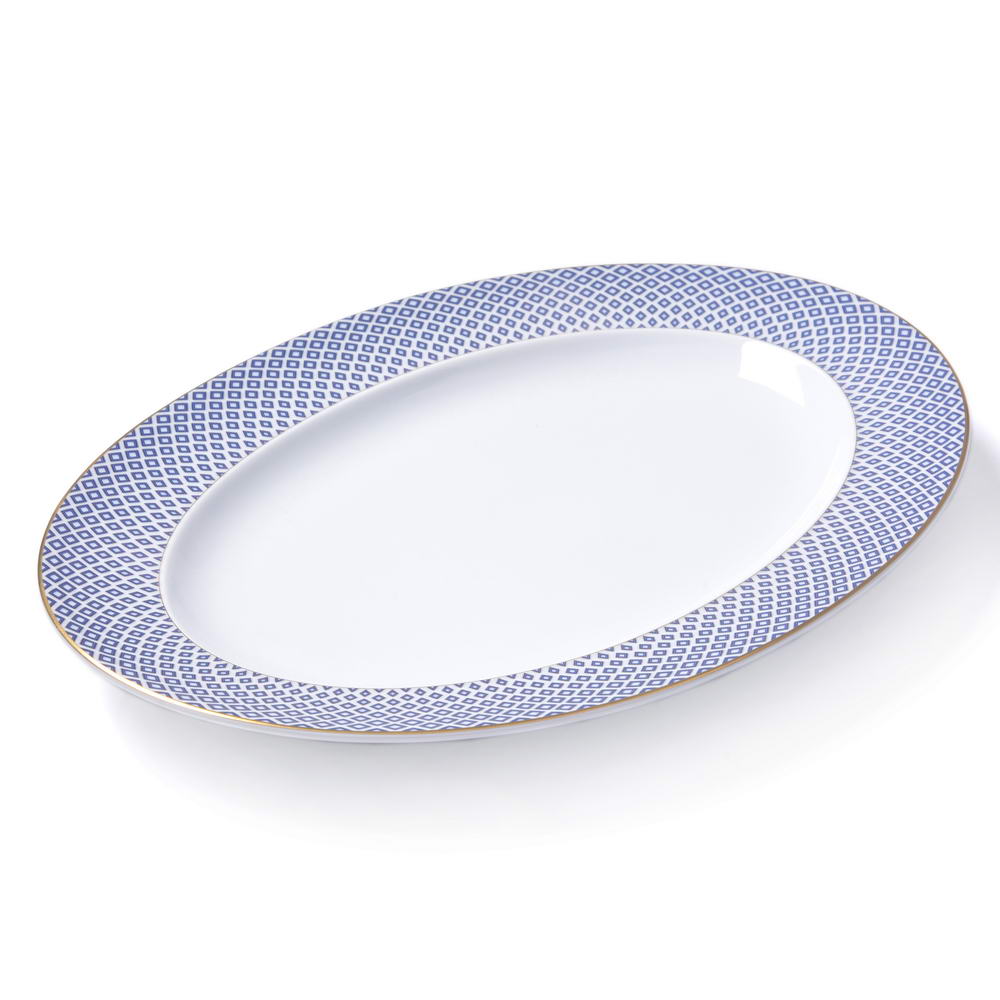 FRANCIS CARRE - AZUL FUENTE OVAL 34CM 12734, ROSENTHAL