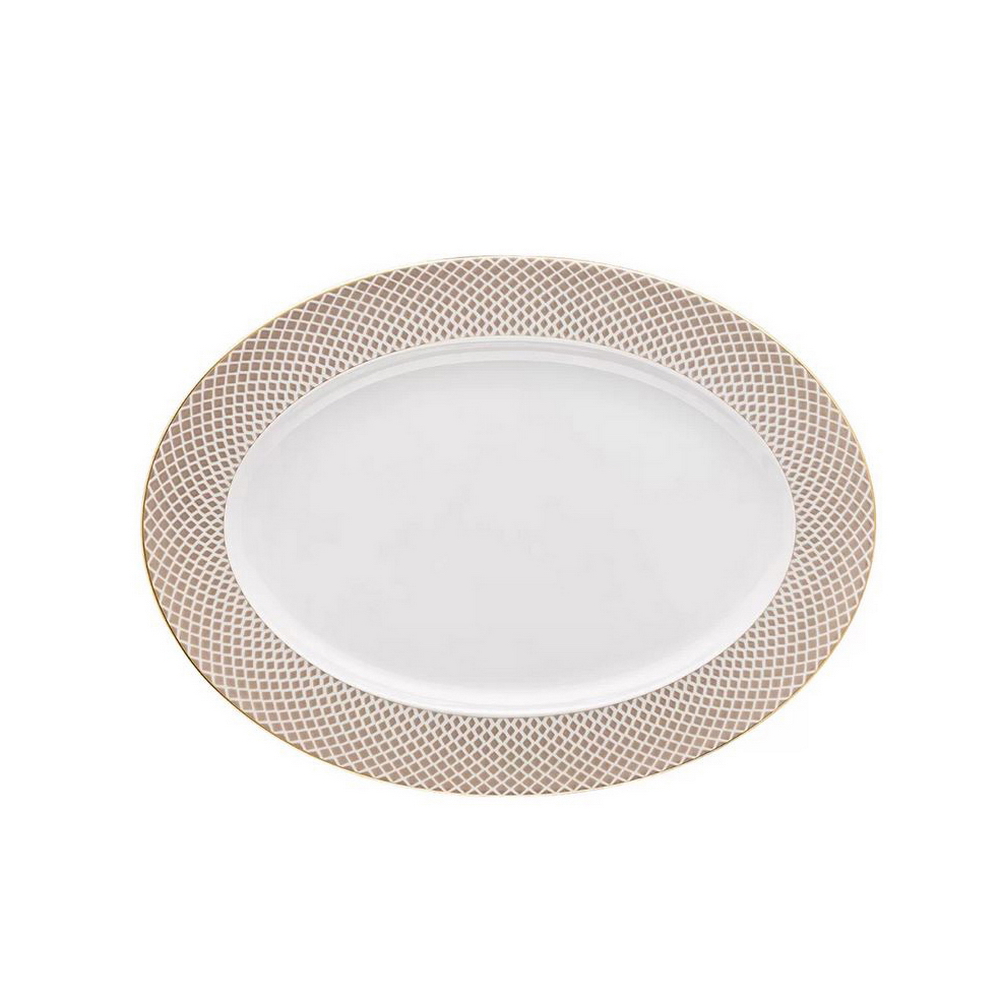 FRANCIS CARRE - BEIGE FUENTE OVAL 34CM 12734, ROSENTHAL
