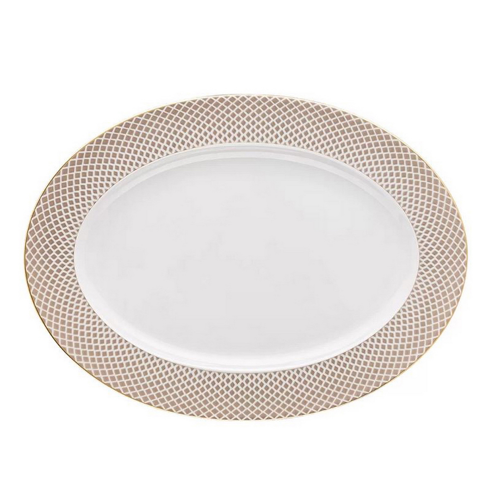 FRANCIS CARRE - BEIGE FUENTE OVAL 40CM 12740, ROSENTHAL