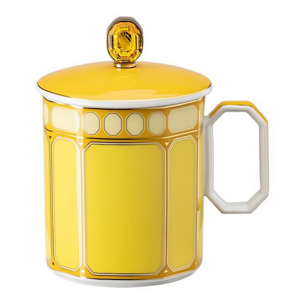 SWAROVSKI - TAZA C/ ASA YELLOW, 15482,ROSENTHAL