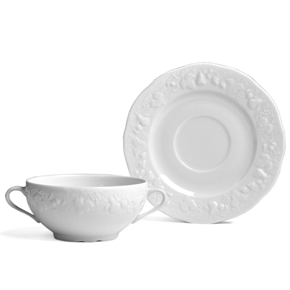 CALIFORNIA - TAZA CONSOME CON PLATO. 002390, DESHOULIERES