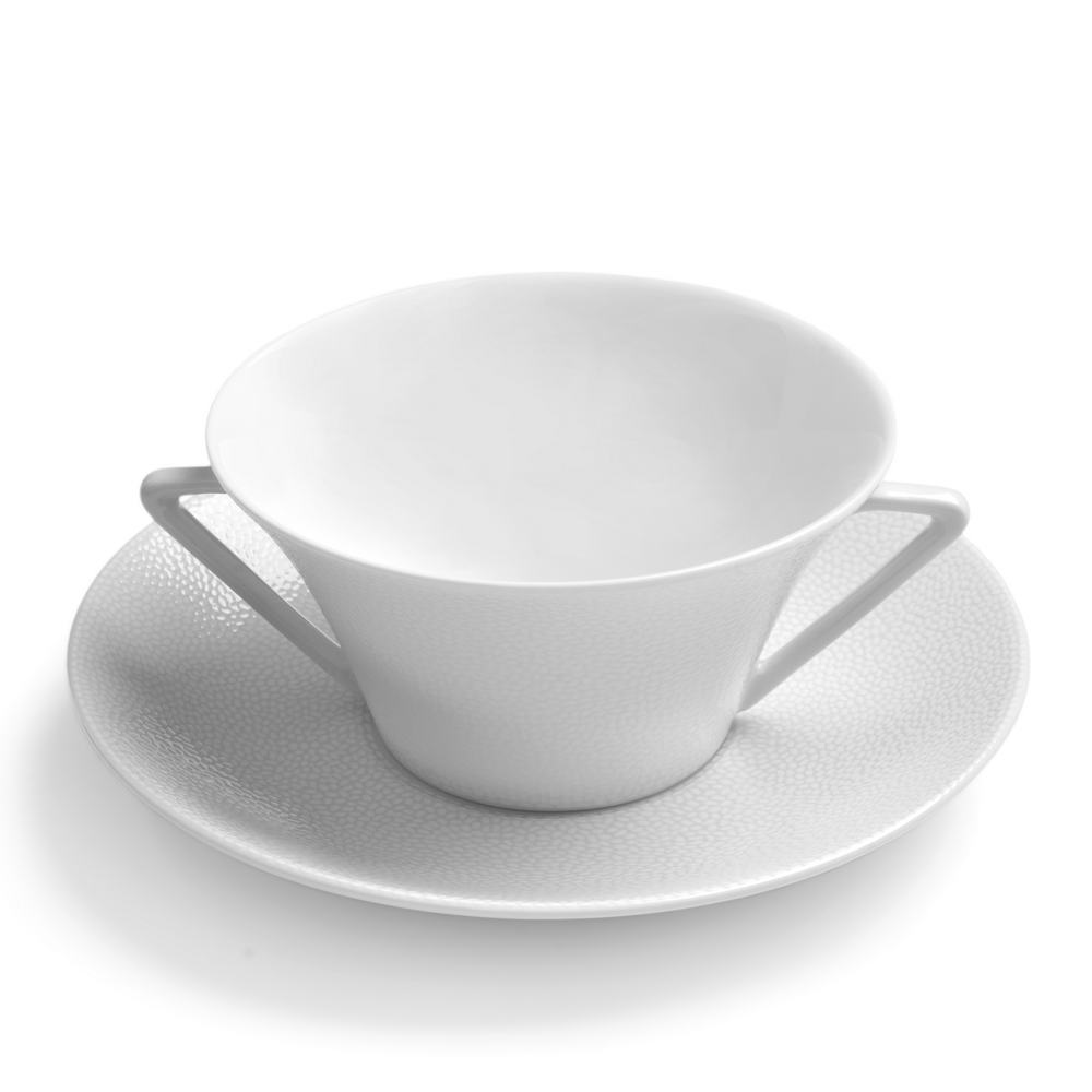 SEYCHELLES BLANCO - TAZA CONSOME C/.PLATO 011382, DESHOULIERES