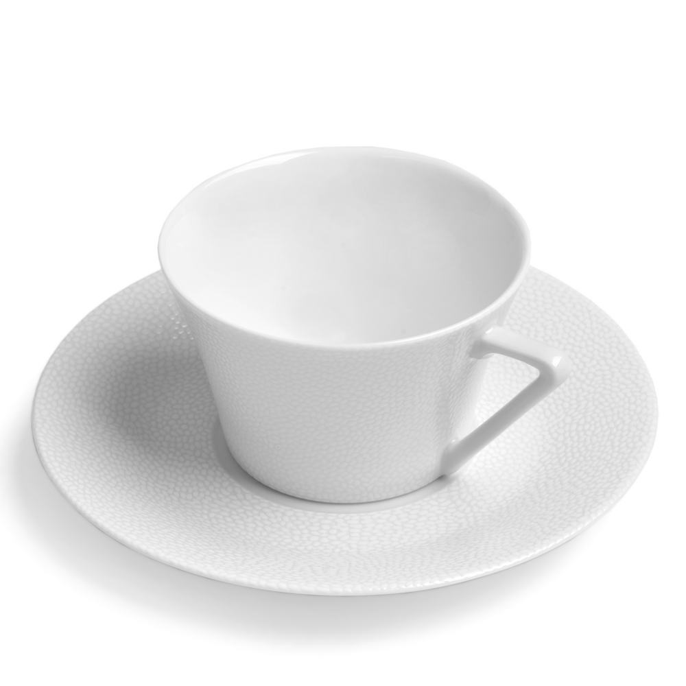 SEYCHELLES BLANCO - TAZA TE C/.PLATO 010598, DESHOULIERES