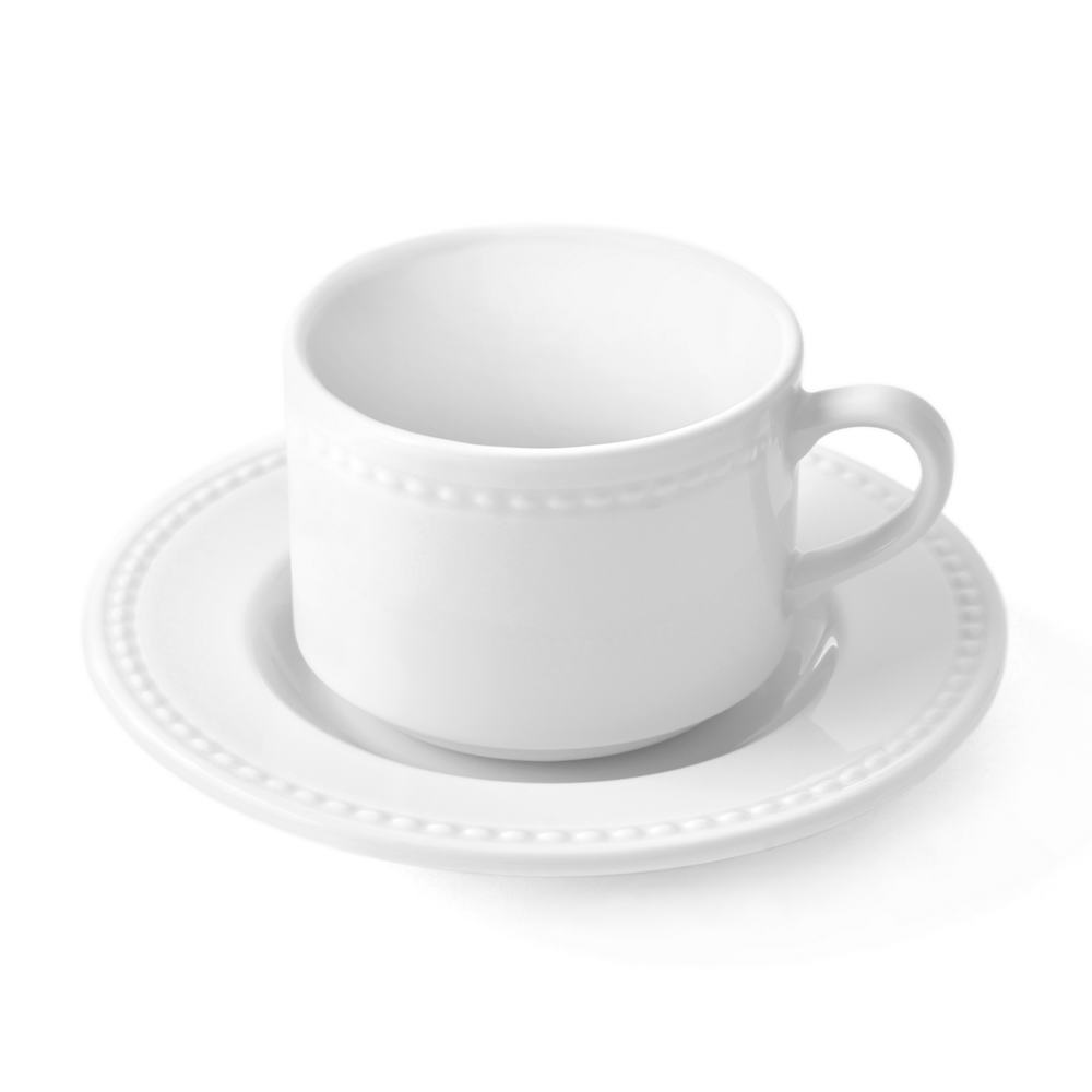 PERLA - TAZA TE C/PLATO 20CL, 21101979, VISTA ALEGRE