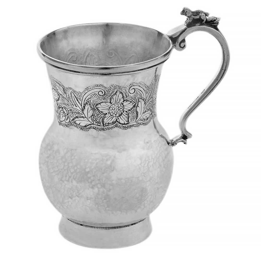 ADORNOS (PIEZAS COLONIALES) - JARRO INGLES 13CM.PLATA