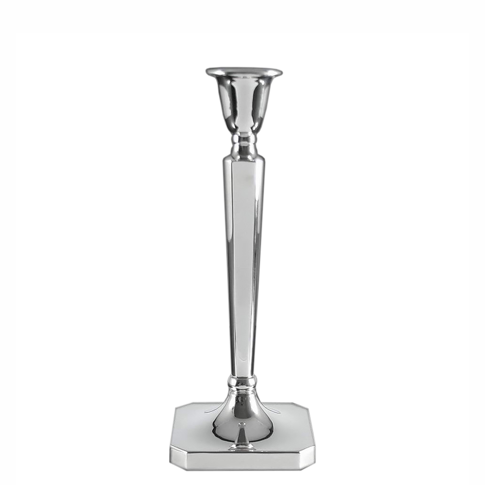 CANDELERO, CANDELABROS - CANDELERO 22CM PLATA