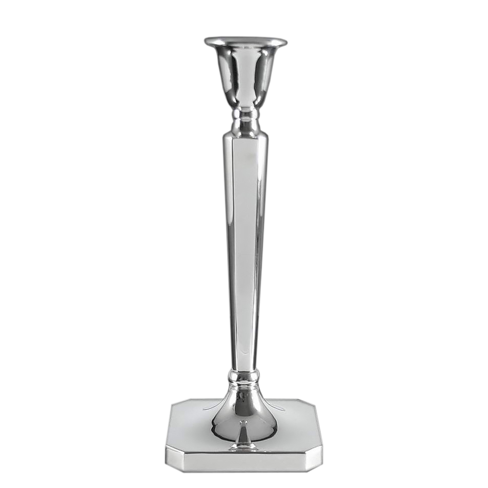 CANDELERO, CANDELABROS - CANDELERO W 25CM PLATA C