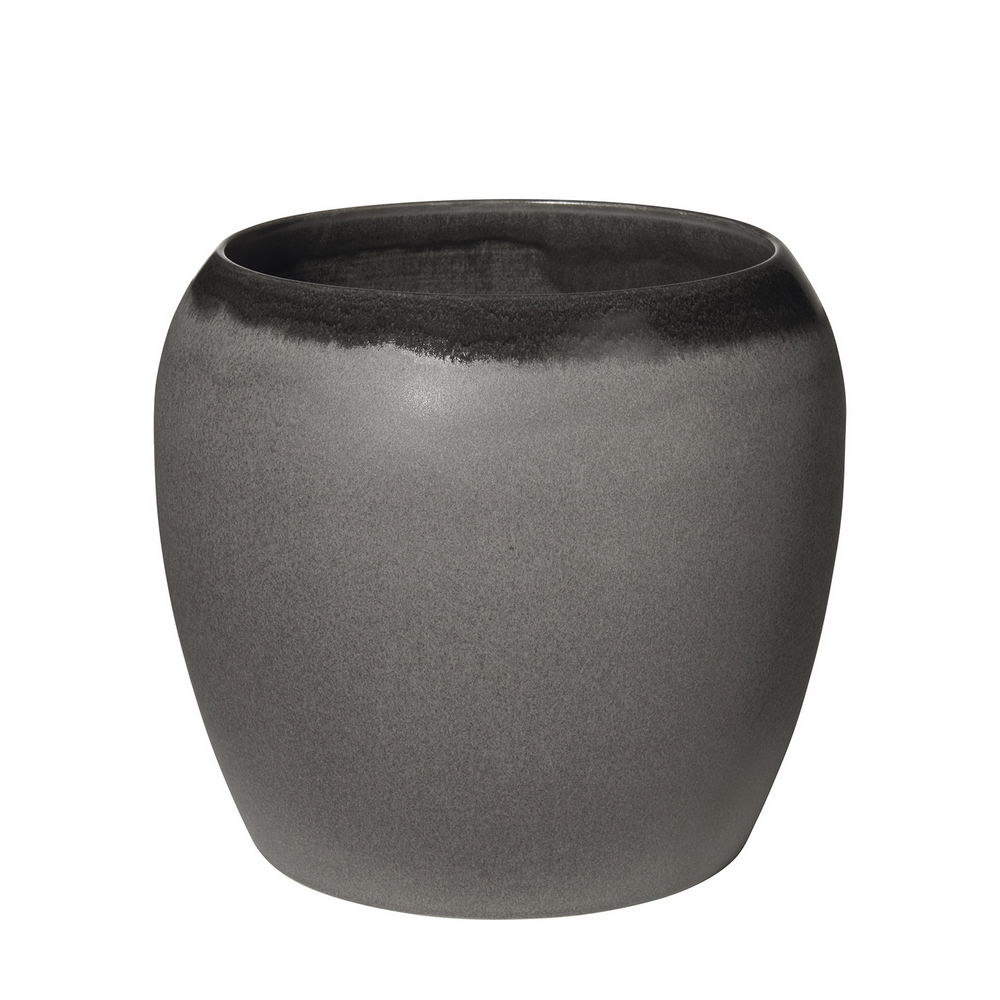 ADORNOS, MACETEROS - BRUNA MACETERO CHARCOAL 18.5CM, 65055245,ASA SELECTION