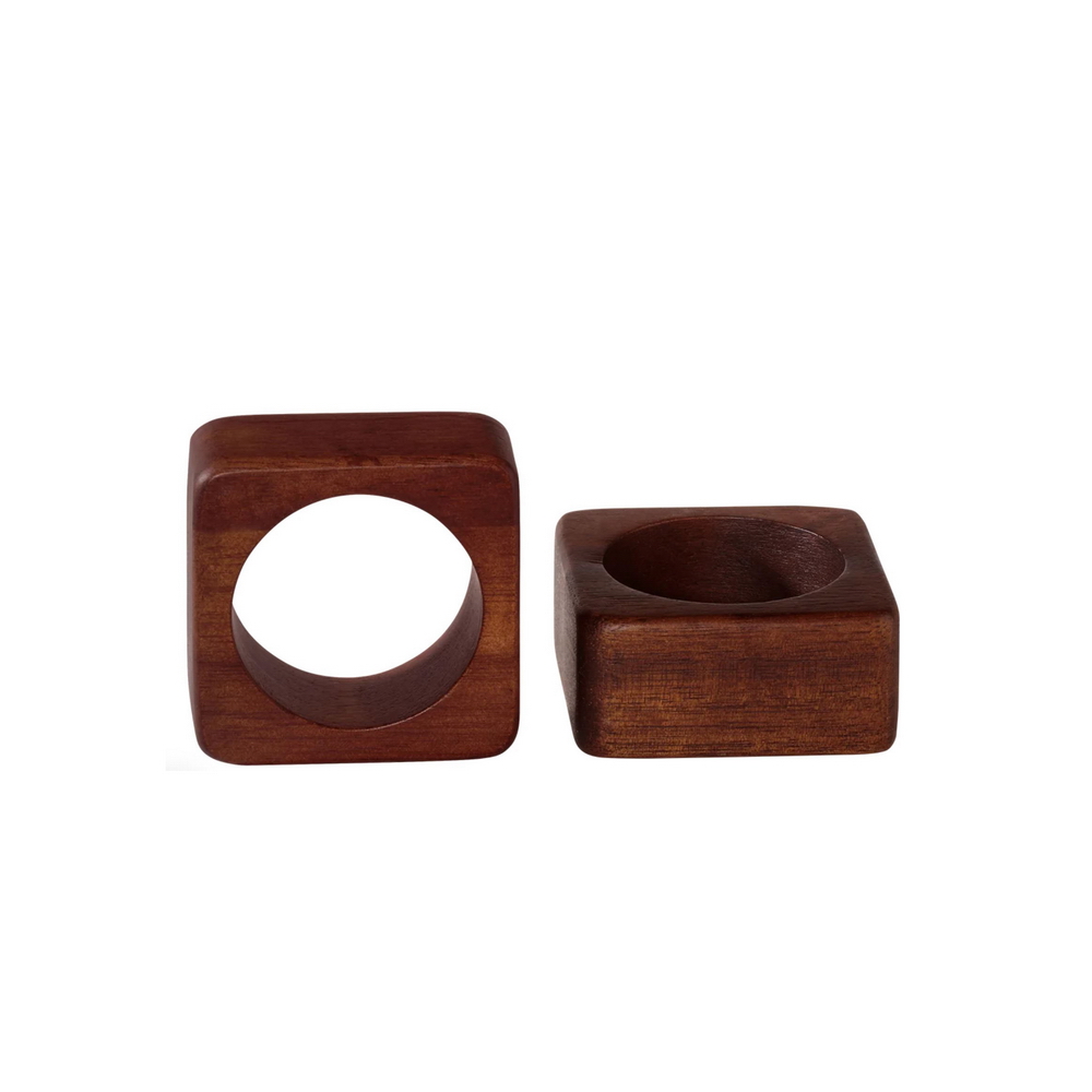 SERVILLETEROS Y CUCHILLOS DE MADERA - WOOD SET X 2 AROS, 93770970,ASA SELECTION 