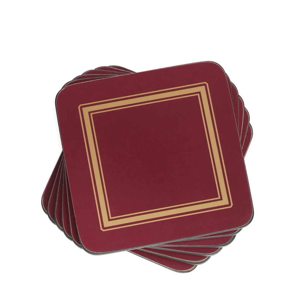 CLASSIC BURGUNDY POSAVASOS X 6 PZS 10268043, PORTMEIRION