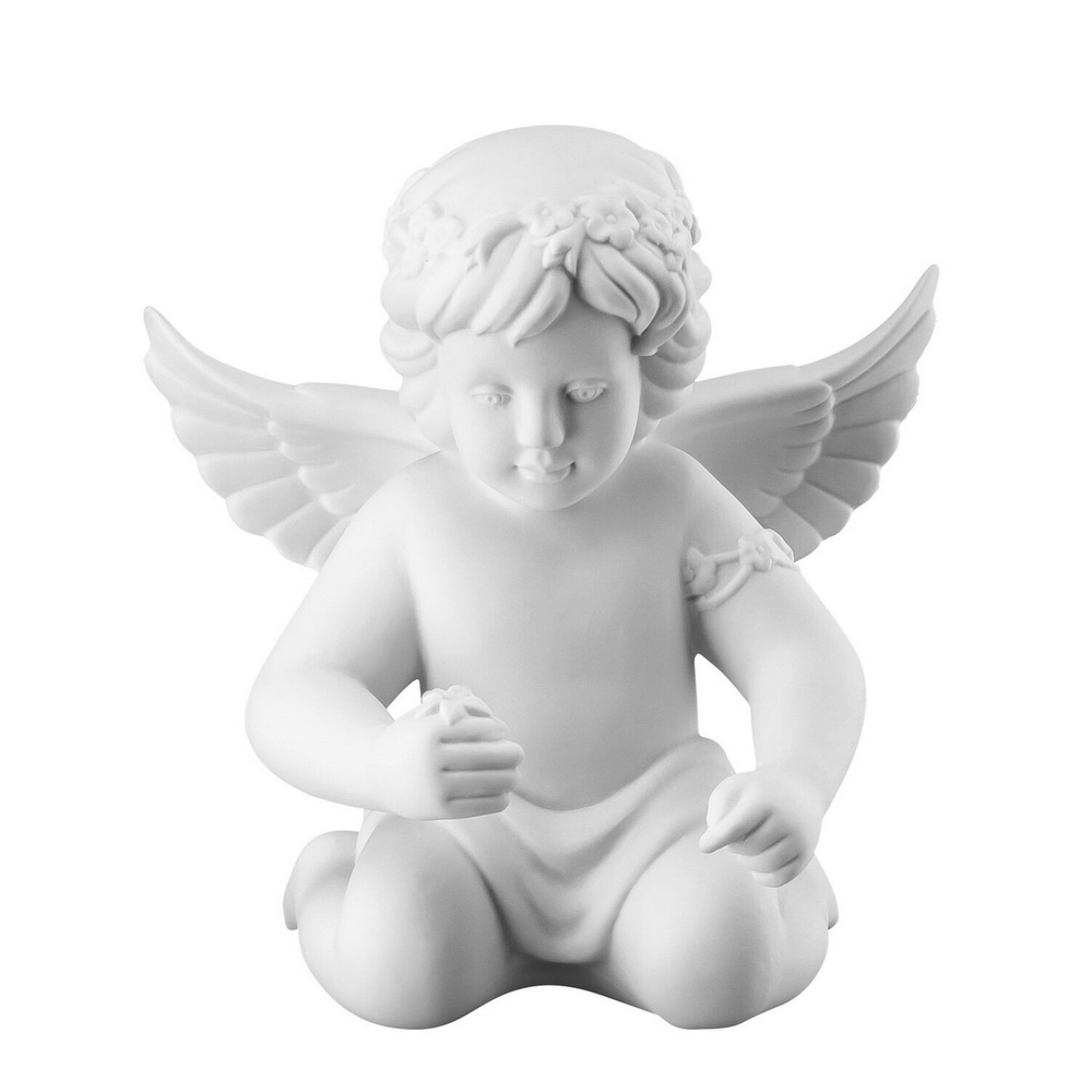 ANGEL C/CORONA DE FLORES 90534,13.5CM, ROSENTHAL