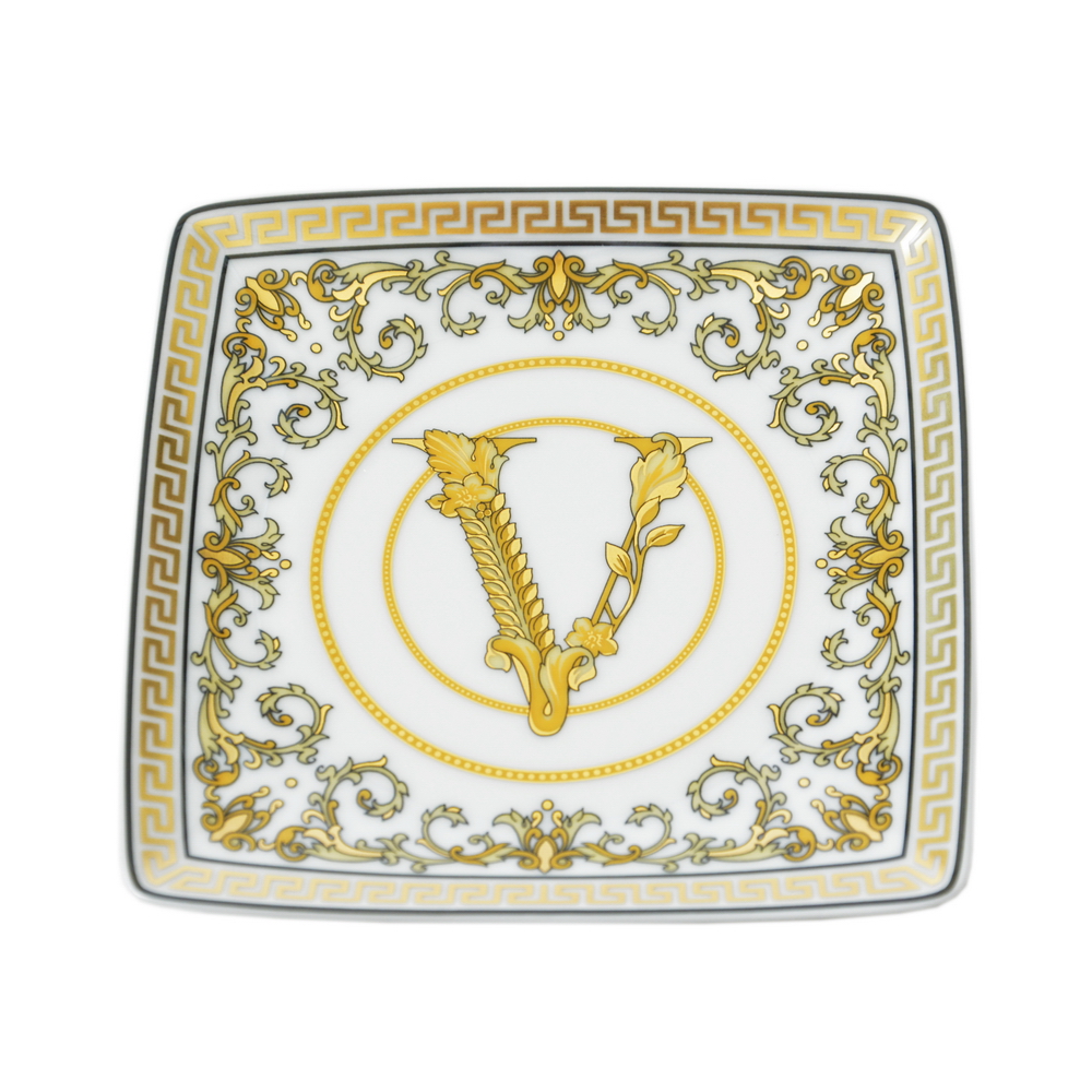 VERSACE VIRTUS GALA BLANCO BANDEJA 12CM 15253, ROSENTHAL