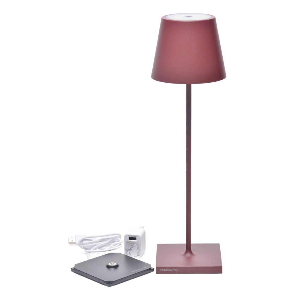 POLDINA - LAMPARA DE MESA BORDEAUX LD0340X3, ZAFFERANO