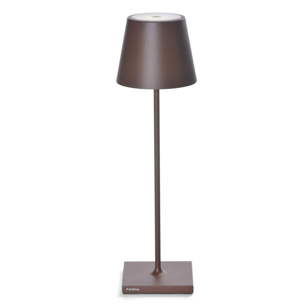 POLDINA - LAMPARA DE MESA MARRON LD0340R3, ZAFFERANO