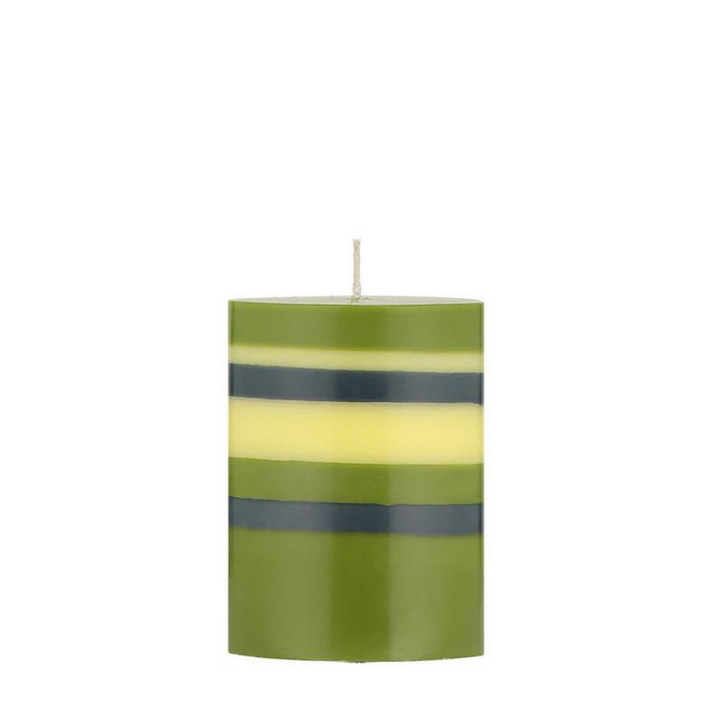 PILLAR VELA 10CM OLIVE, BCS421,DESIGNED IN COLOUR