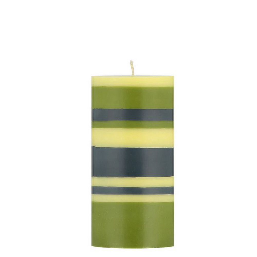 PILLAR VELA 15CM OLIVE, BCS417,DESIGNED IN COLOUR