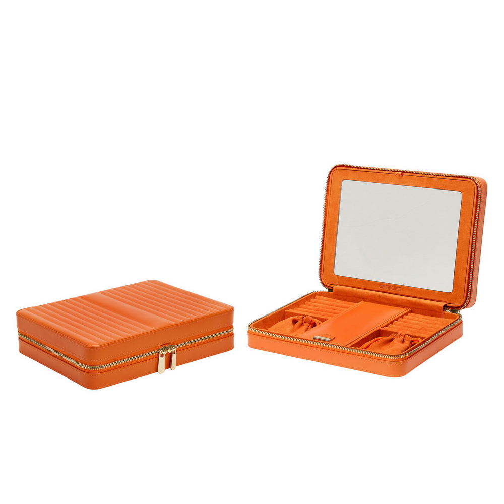 MARIA LARGE ZIP CASE TANGERINE,766139,WOLF 1834