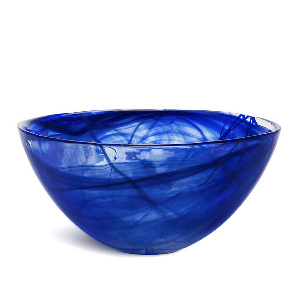 CONTRAST BOWL AZUL LARGE,7052409,KOSTA BODA