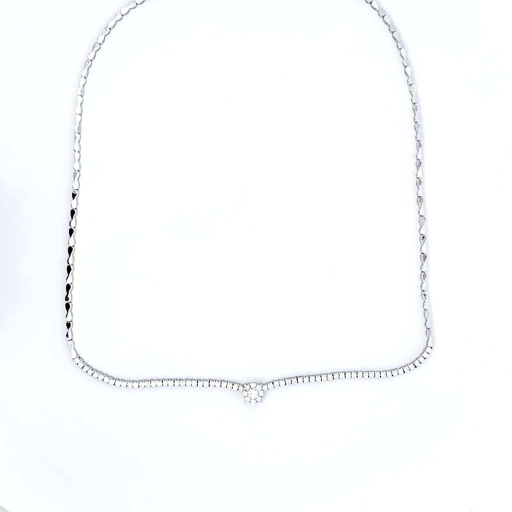 COLLAR B TENNIS 69/1.31CT G-SI 41.5CM