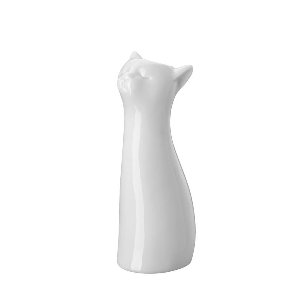 GATO-VASE FLORERO BLANCO 14CM,26014,ROSENTHAL