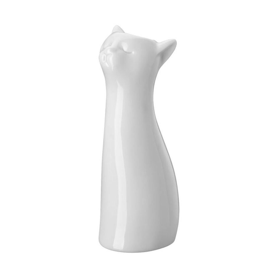 GATO-VASE FLORERO BLANCO 20CM,26020,ROSENTHAL