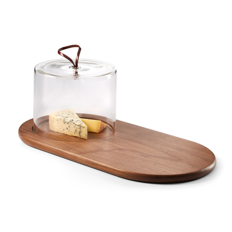 WALNUT TABLA DE QUESO C/TAPA VIDRIO,353003,PHILIPPI