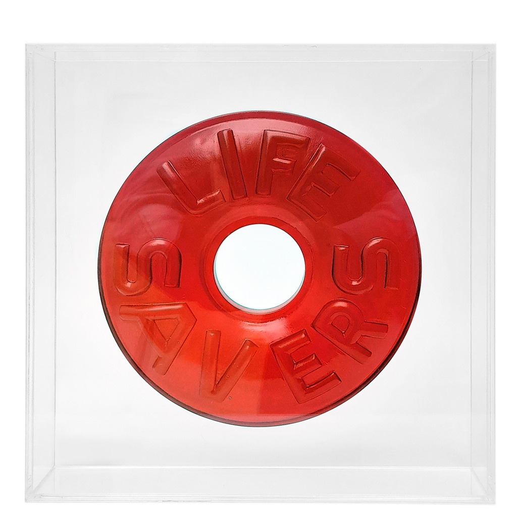 ESCULTURA LIFE SAVER ROJO