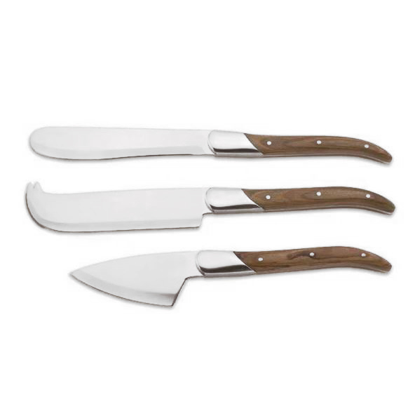 FROMAGER SET 3 CUCHILLOS QUESOS CLAROS, CK-400L, LEGNOART