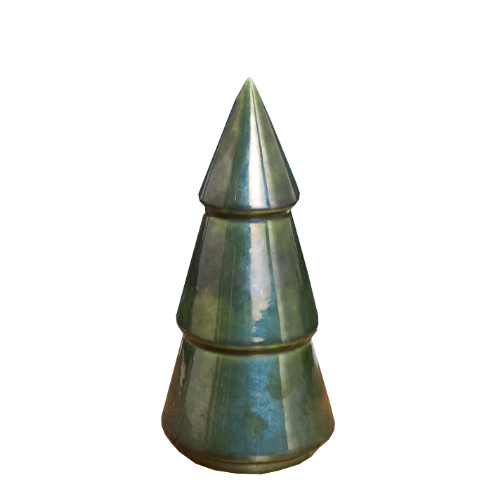 ARBOL GREEN METALLIC 6",CERAMICA,670-2001,BE HOME