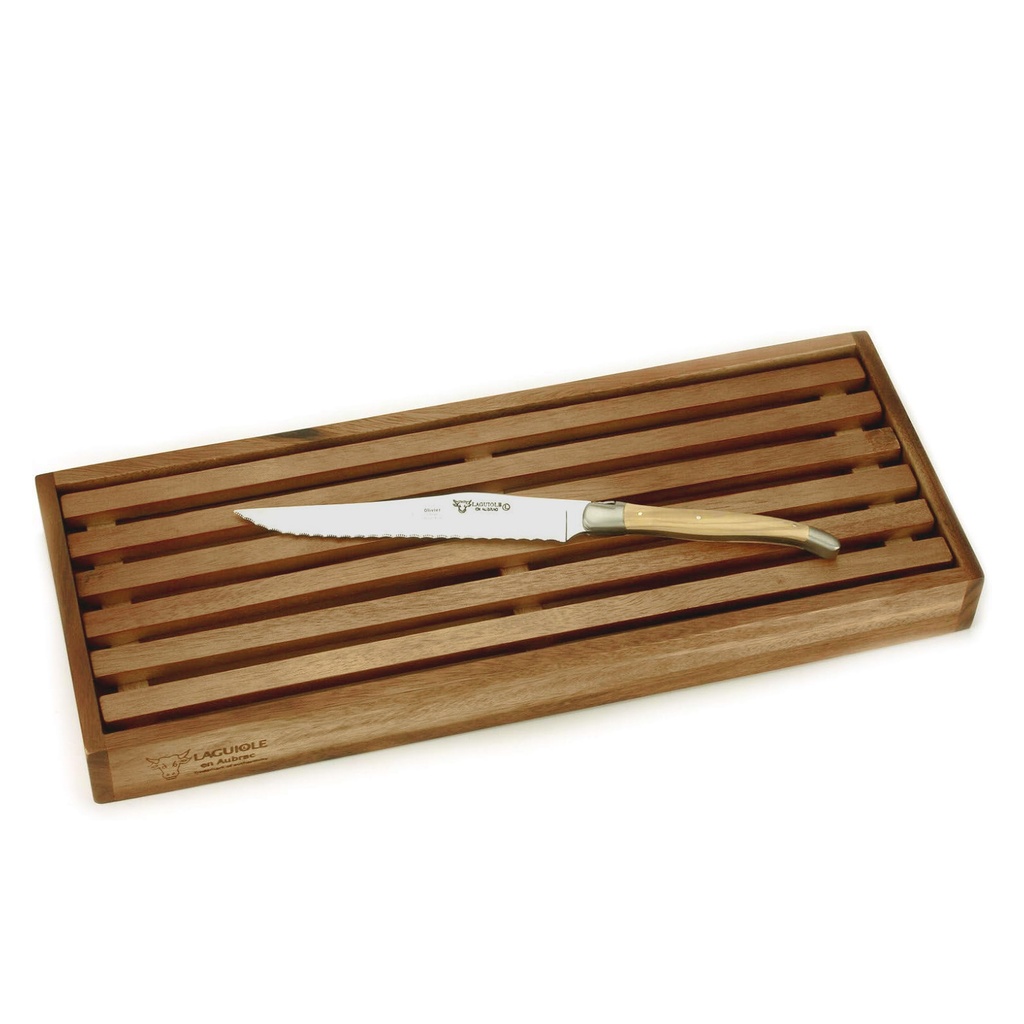 OLIVE WOOD TABLA DE CORTAR C/CUCHILLO ,CCP99OLI, LAGUIOLE