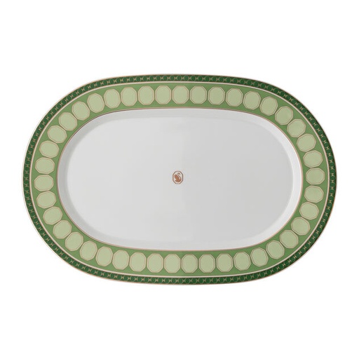 [1010240005] SWAROVSKI -  PLATO OVAL 40CM GREEN, 12740, 12740, ROSENTHAL