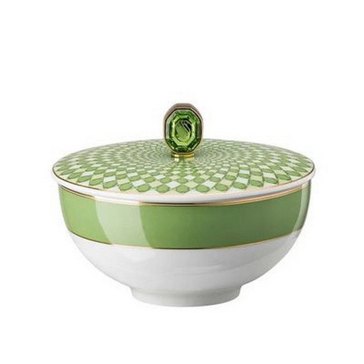 [1010240009] SWAROVSKI - BOWL C/TAPA GREEN 12CM, 13350, 13350, ROSENTHAL