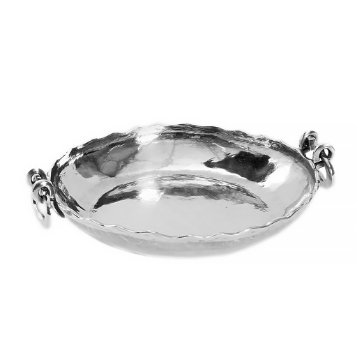 [1040090023] CENTROS Y BOWLS - CENTRO RED 25CM. C/ASA PLATA RM