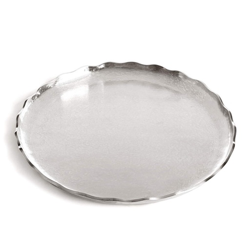 [1040030010] AZAFATES, PIONONERAS, BANDEJAS - AZAFATE RED. 30CM  PLATA RM