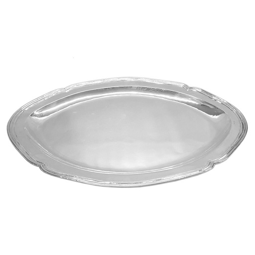 [1040030007] AZAFATES, PIONONERAS, BANDEJAS - AZAFATE OVAL 50*34 PLATA, RD