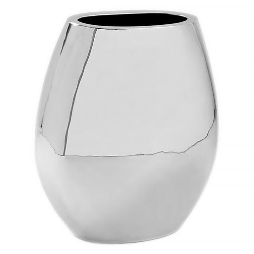 [1040110008] FLOREROS - FLORERO OVAL MEDIANO PLATA