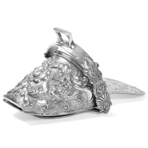 [1040010073] ADORNOS (PIEZAS COLONIALES) - ZAPATILLA MD.  16CM. PLATA