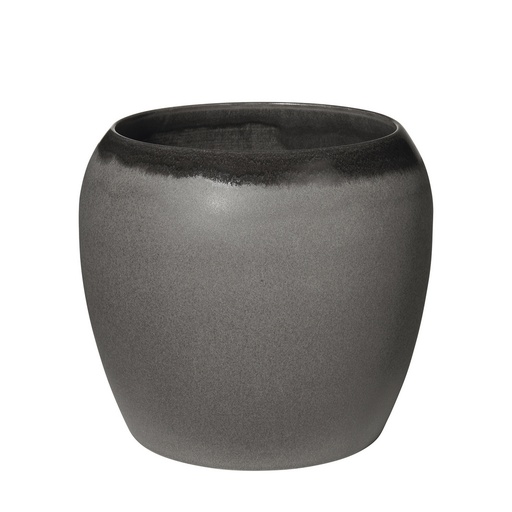 [1120060003] ADORNOS, 65055245, MACETEROS - BRUNA MACETERO CHARCOAL 18.5CM, 65055245, ASA SELECTION