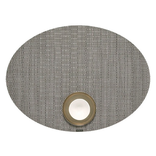 [1270290003] THATCH OVAL PEWTER 14*19, 100618-004, 100618-004, CHILEWICH