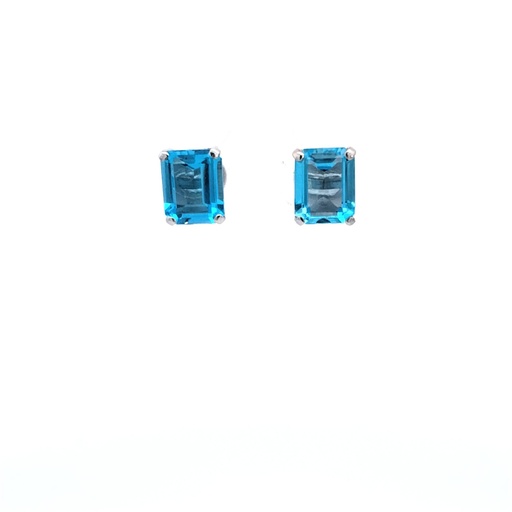 [1060020062] ARETE B TOPACIO AZUL RECTANGULAR 7.2CT 3.42GR