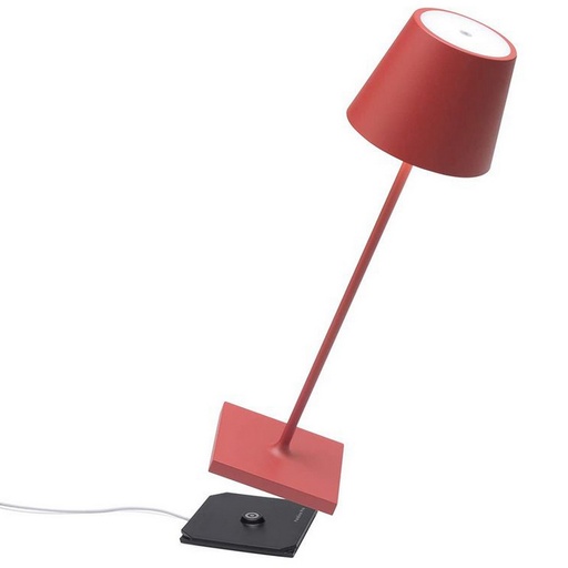 [1360030013] POLDINA - LAMPARA DE MESA ROJO, LD0340F3, ZAFFERANO, LD0340F3