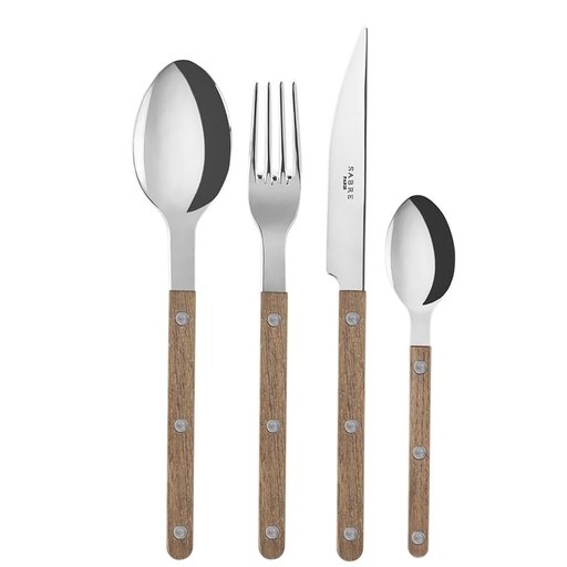 [1020590042] 1BISTROT TEAK,CUBIERTOS SETX 24 PZS,SABRE