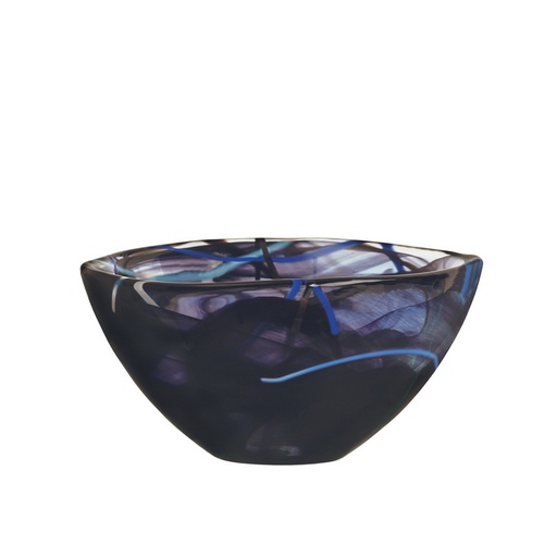 [1160130007] CONTRAST BOWL NEGRO 16CM,7050510,KOSTA BODA, 7050510