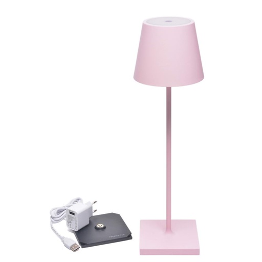 [1360030015] POLDINA - LAMPARA DE MESA ROSADO, LD0340P3, ZAFFERANO, LD0340P3