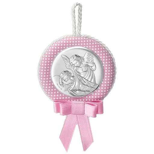 [1190040010] MEDALLA CUNA ANGEL BEBE ROSADO 10491 1RA 6.5CM, VALENTI, 10491 1RA