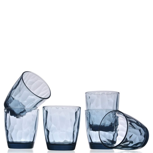 [1030160007] DIAMOND - VASO WATER OCEAN BLUE 10.3OZ, 350220, 350220, SETX6 BORMIOLI ROCCO