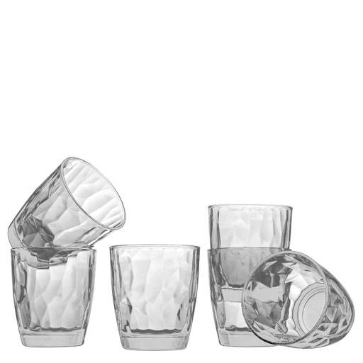 [1030160008] DIAMOND - VASO WATER CLEAR 10.3OZ, 350200, SETX6, 350200, BORMIOLI ROCCO