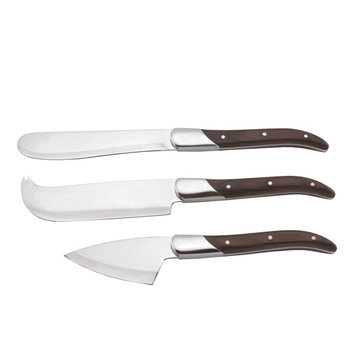 [1300110006] FROMAGER SET 3 CUCHILLOS QUESOS OSCURO, CK-400D, CK-400D, LEGNOART